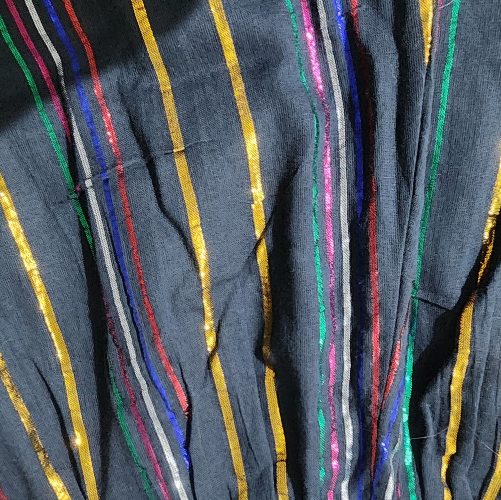FARM Rio Metallic Stripe Co Ord Set Wide Leg Pants Shirt Resort NWT L - Picture 12 of 12